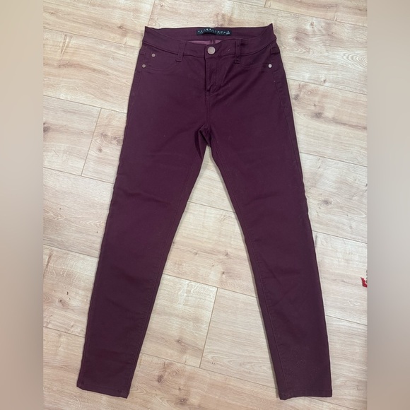 Tinseltown Denim - Tinseltown Burgundy Denim Pants